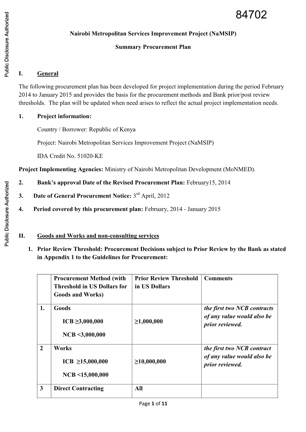 World Bank Document