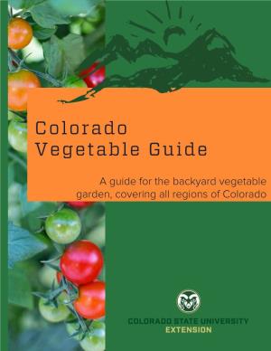 Colorado Vegetable Guide