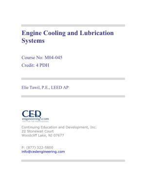Engine Cooling and Lubrication Systems