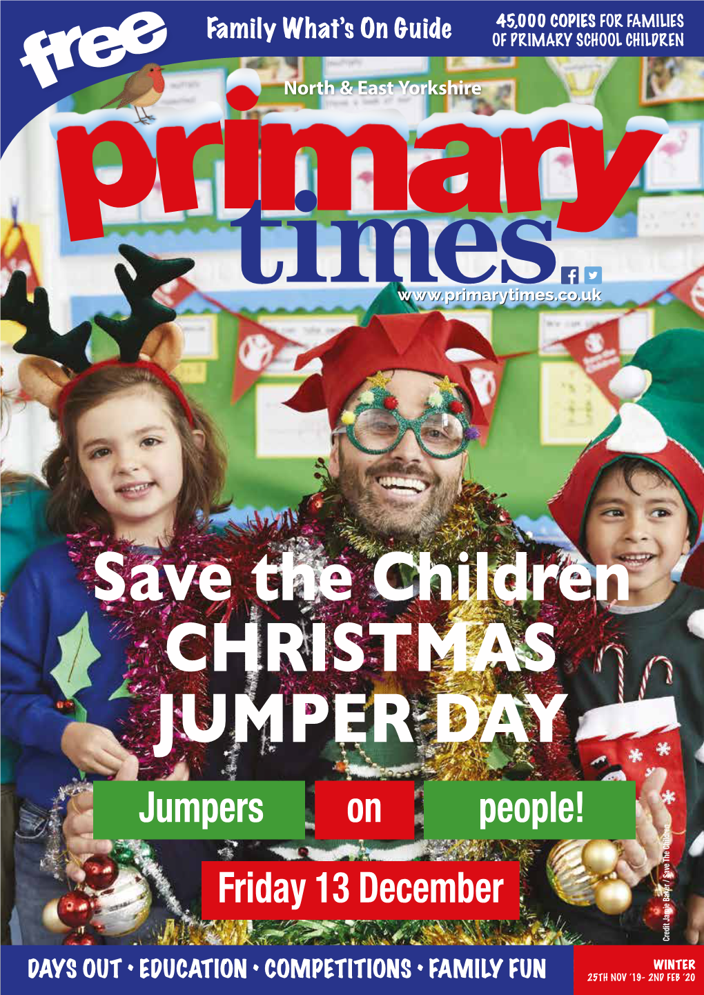 Save the Children CHRISTMAS JUMPER DAY Jumpers on People! Friday 13 December Credit Jamie Baker / Save the Children Credit Jamie Baker / Save
