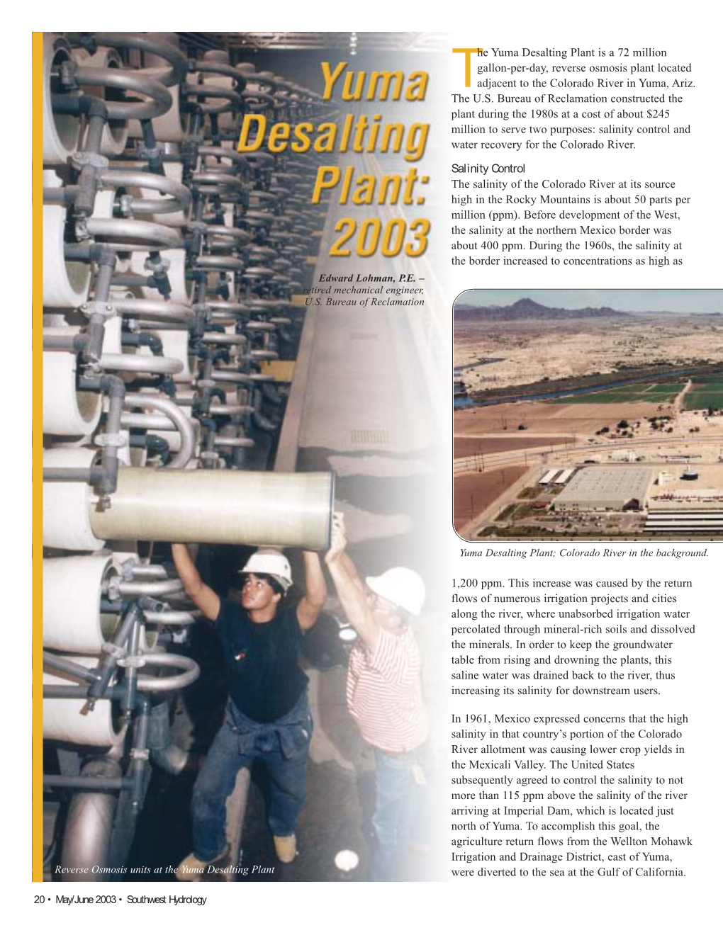 The Yuma Desalting Plant Is a 72 Million