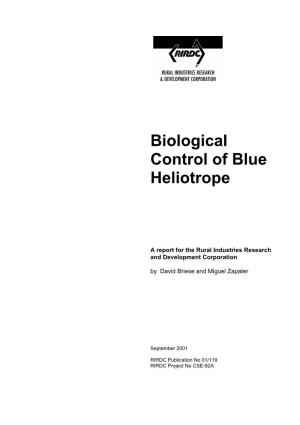 Biological Control of Blue Heliotrope