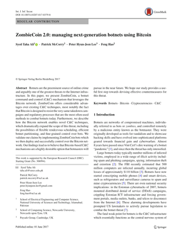 Zombiecoin 2.0: Managing Next-Generation Botnets Using Bitcoin