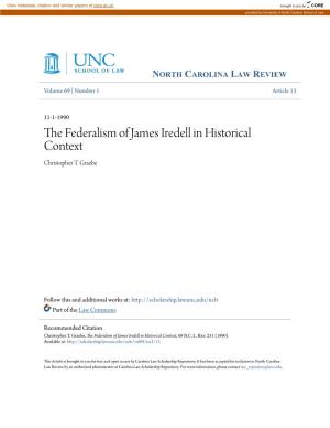 The Federalism of James Iredell in Historical Context, 69 N.C