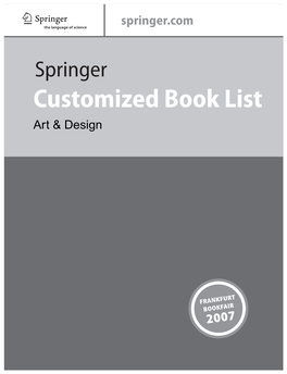 Customized Book List Art & Design