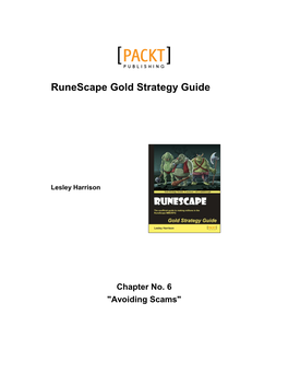 Runescape Gold Strategy Guide