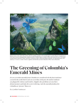 Solitaire India the Greening of Colombia's Emerald Mines