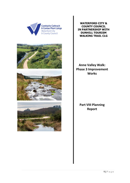 Anne Valley Walk: Phase 3 Improvement Works Part VIII Planning Report