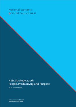 NESC Strategy 2006: People, Productivity and Purpose No