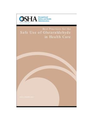Best Practices for the Safe Use of Glutaraldehyde in Health Care