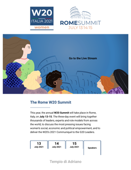 The Rome W20 Summit