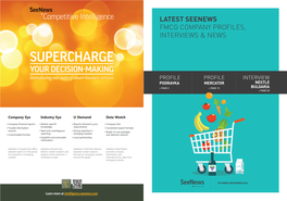 Latest Seenews Fmcg Company Profiles, Interviews & News