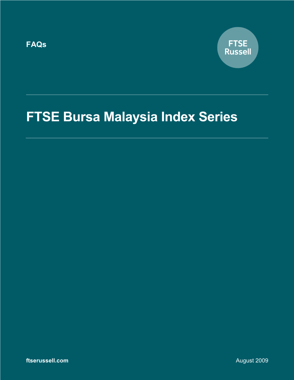 FTSE Bursa Malaysia Index Series