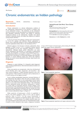 Chronic Endometritis: an Hidden Pathology