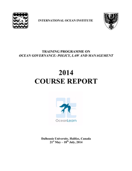 2014 Course Report