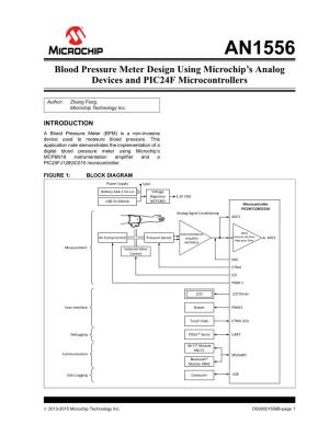 Blood Pressure Meter Design Using Microchip's Analog Devices And