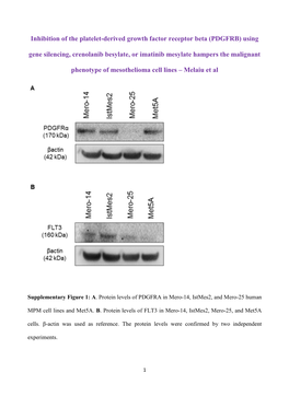 Inhibition of the Platelet-Derived Growth Factor Receptor Beta (PDGFRB) Using Gene Silencing, Crenolanib Besylate, Or Imatinib Mesylate Hampers the Malignant