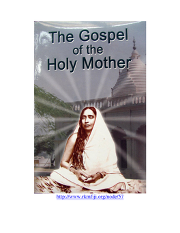 The Gospel of Holy Mother by Holy Mother Sri