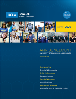 UCLA Samueli Engineering Annoucemente 2019-20