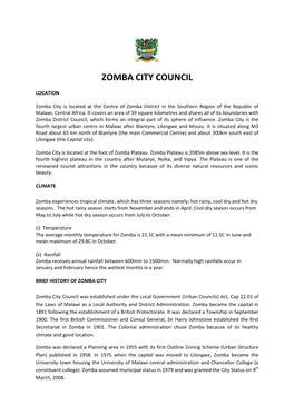 Zomba City Council