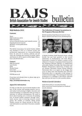 Bajs Bulletin 2011
