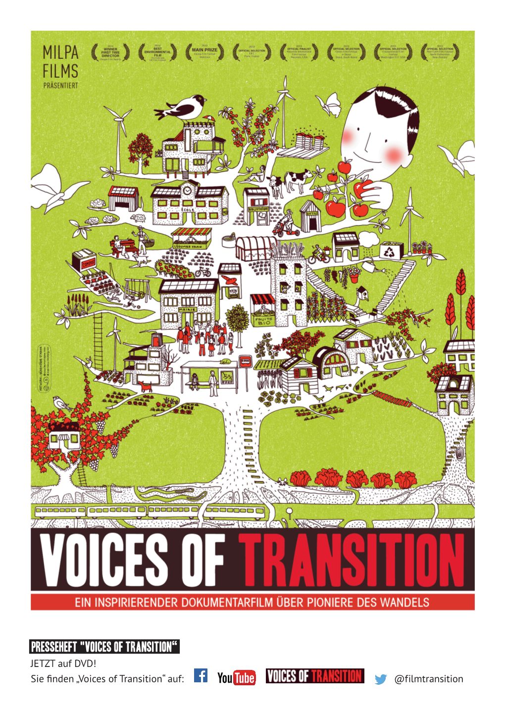 Presseheft "Voices of Transition“ JETZT Auf DVD! Sie Finden „Voices of Transition“ Auf: @Filmtransition Voices of Transition – Der Dokumentarfilm Zum Wandel