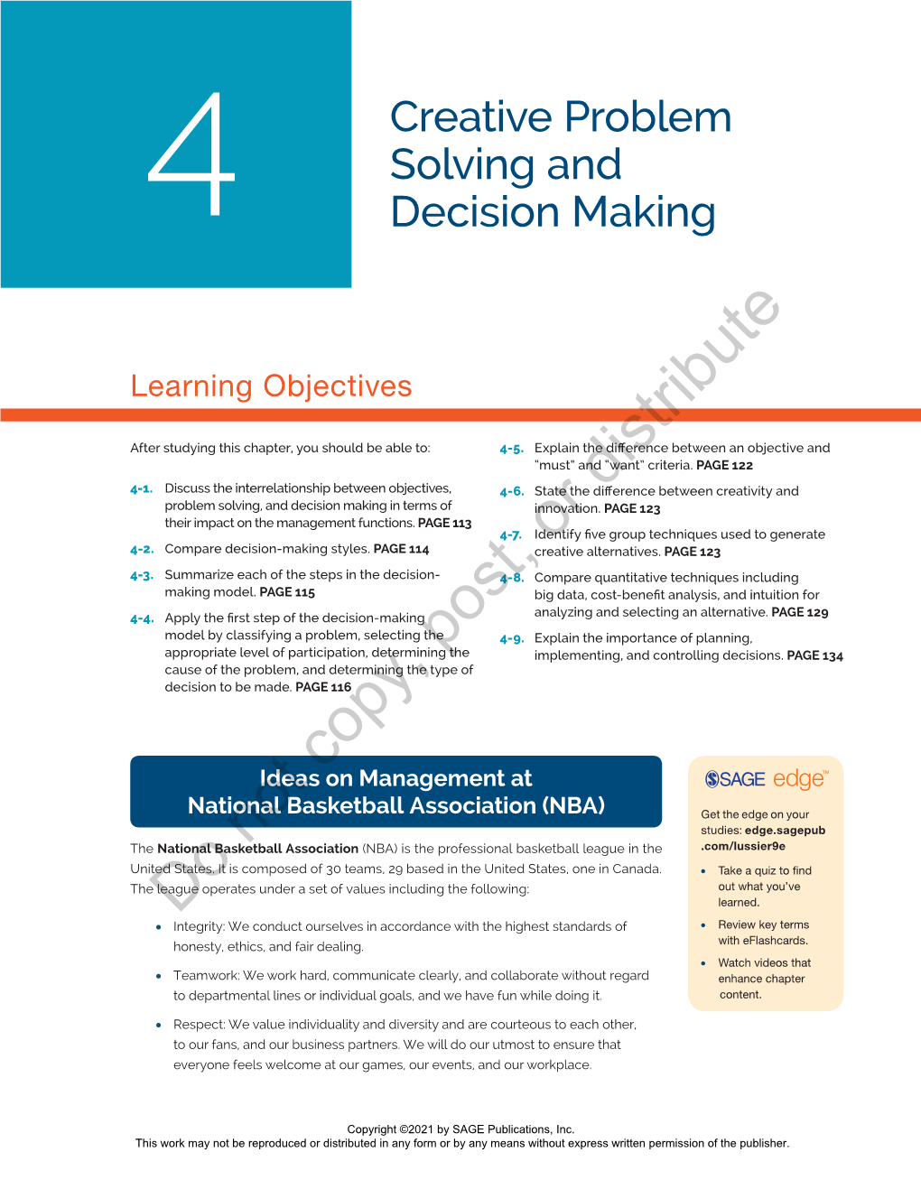 Creative Problem Solving and Decision Making 113