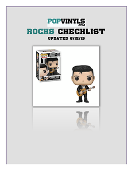 Rocks Checklist Updated 6/12/19