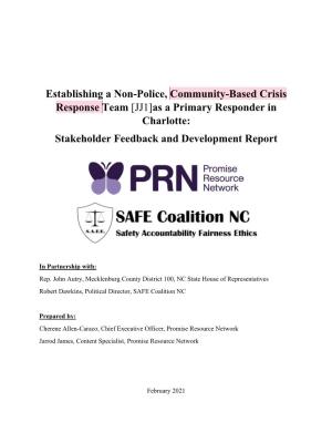 2021 Prnxsafe Crisis Intervention Unit Stakeholder Report
