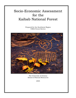 Socio-Economic Assessment for the Kaibab National Forest