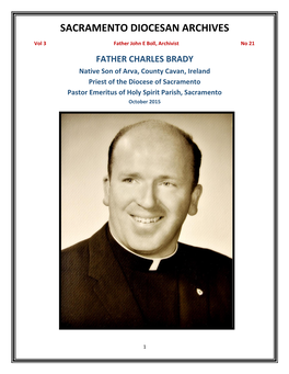 Vol 3, No 21 Fr Charles Brady