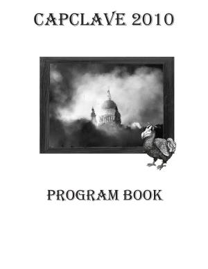 Capclave 2010 Program Book.Indd