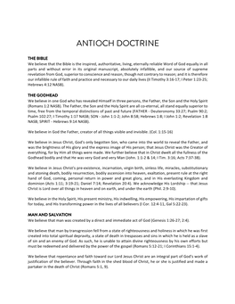 Antioch Doctrine