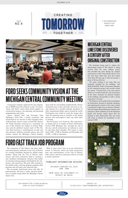 Ford Seeks Community Vision at the Michigan Central