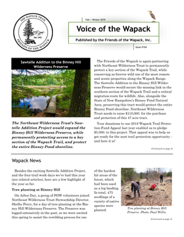2019 Fall / Winter Voice of the Wapack