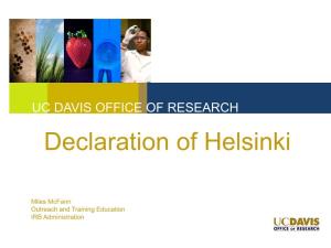 Declaration of Helsinki