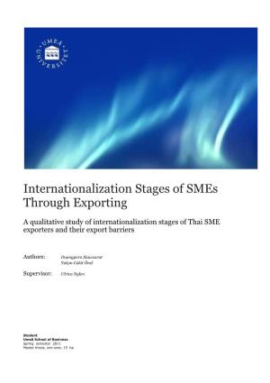 Internationalization Stages of Smes Through Exporting