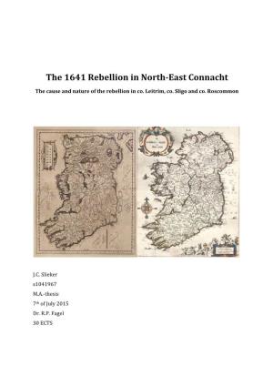 The 1641 Rebellion in North-‐East Connacht
