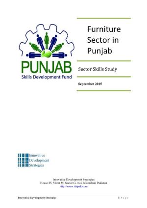 Furniture Sector in Punjab
