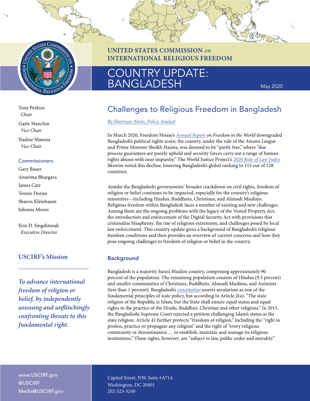 Challenges to Religious Freedom in Bangladesh