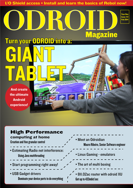 Odroidmagazine Turn Your ODROID Into A: GIANT TABLET and Create the Ultimate Android Experience!