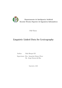 Linguistic Linked Data for Lexicography