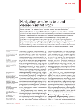 Navigating Complexity to Breed Disease-Resistant Crops