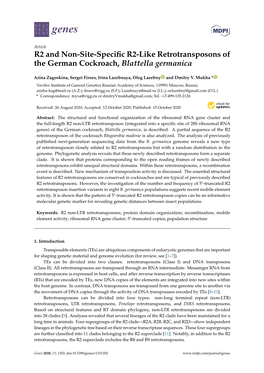 R2 and Non-Site-Specific R2-Like Retrotransposons of the German