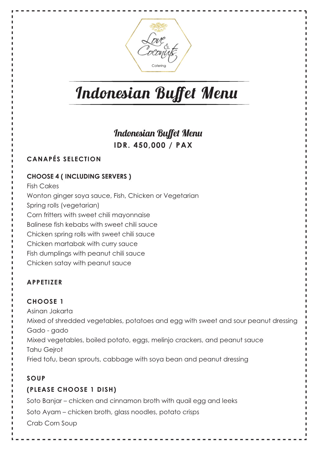 *Indonesia Menu Ok