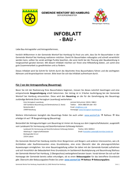 Infoblatt - Bau