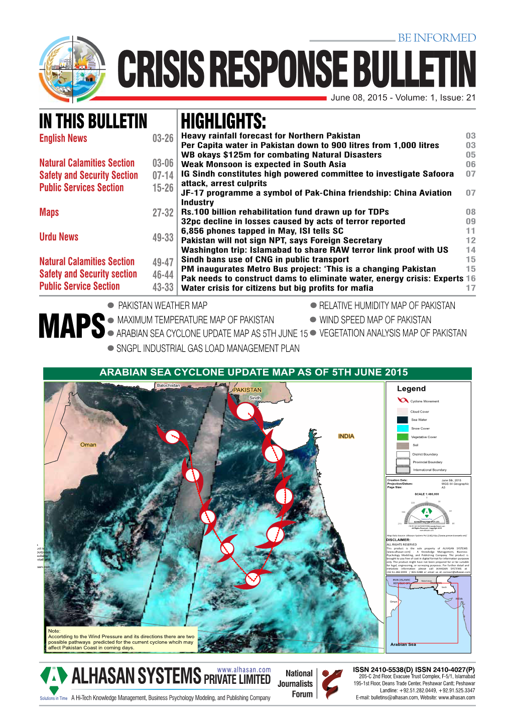 Crisis Response Bulletin Page 1-16