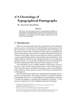 Sa Chronology Of