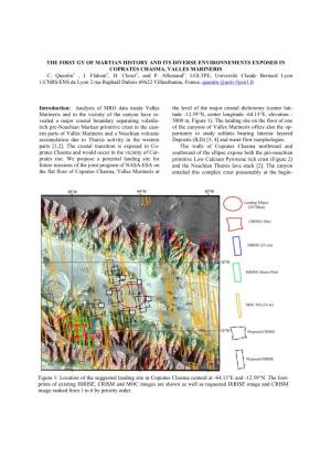 The First Gy of Martian History and Its Diverse Environnements Exposed in Coprates Chasma, Valles Marineris C