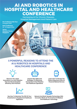 Ai and Robotics in Hospital and Healthcare Conference
